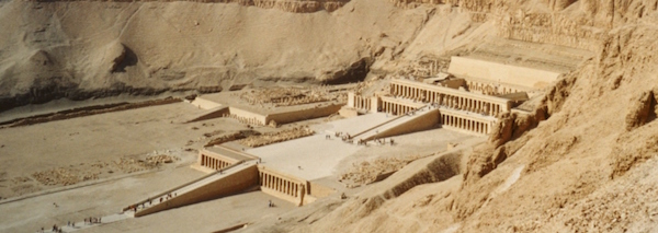 pharaoh hatshepsut's funerary temple in the Valley of the Kings